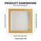 Classic Natural Wood Shadow Box Frame with Acrylic Front - White Suede Backing, 30 Sizes